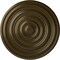 Ekena Millwork Carton Ceiling Medallion (For Canopies up to 2 5/8"), Hand-Painted Brass, 12 5/8"OD x 1"P CM13CABRS - alternate 1